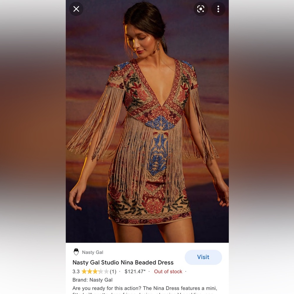 Nasty Gal western style dress, will post more pics in the morning.